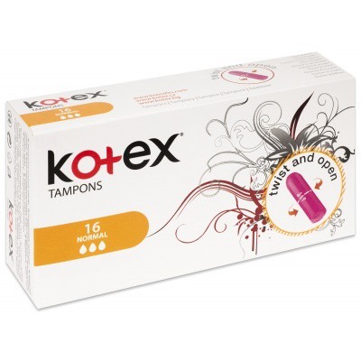Kotex tampony reg.Normal.16ks | Zdravotnické potřeby - Dámská intimní hygiena